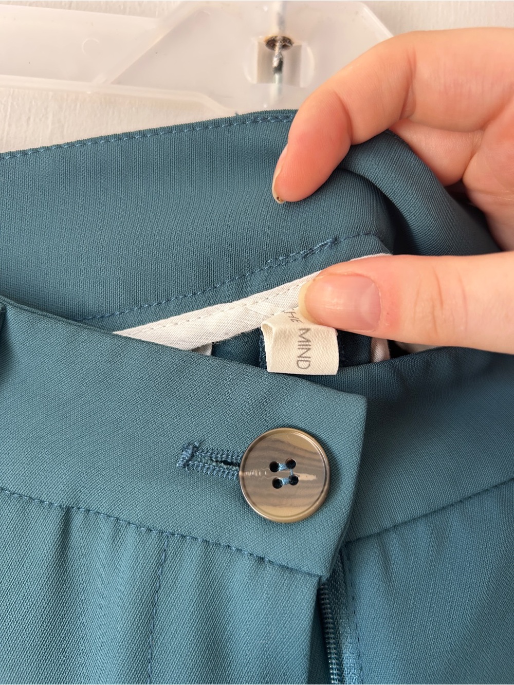 High-Waist Wide-Leg Trousers in Teal - Picture 8 of 11